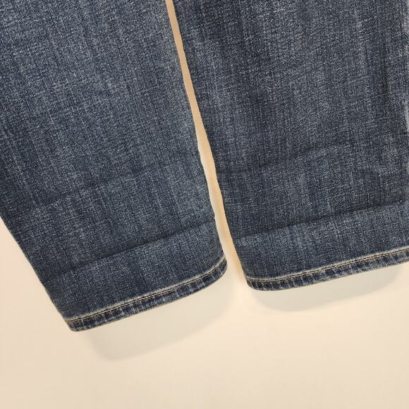 LOGO Lori Goldstein Girlfriend Jeans Size 4 28" High Waist Stretch Distressed - Picture 6 of 14